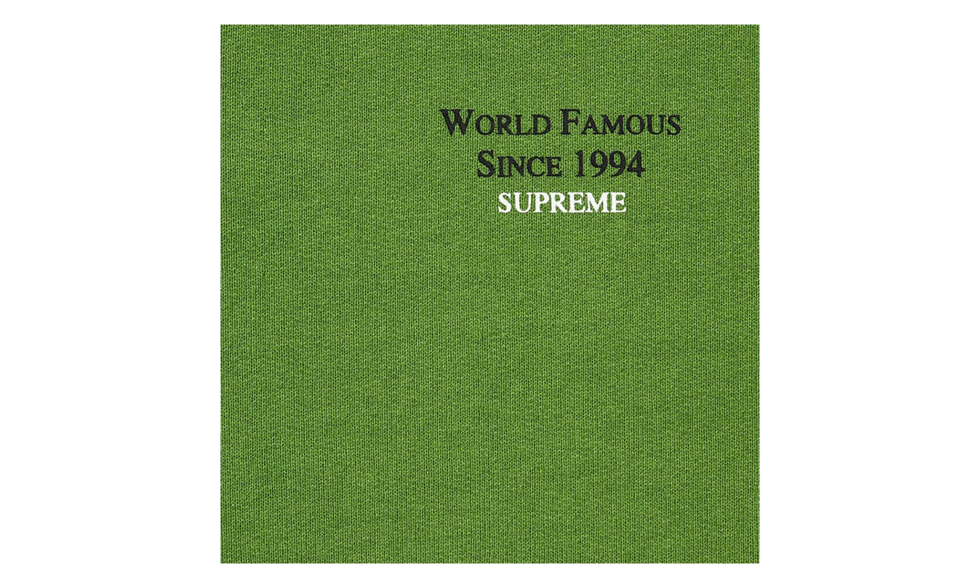 World Famous Micro Hooded Sweatshirt "SS23 - Green" SU27232