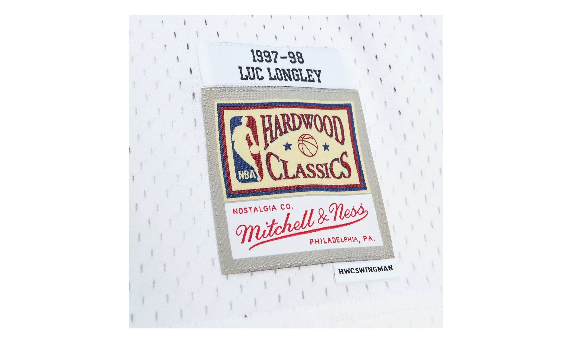 NBA Luc Longley Jersey "1997 Chicago Bulls - White" SMJY6370 CBU97LLOWHIT
