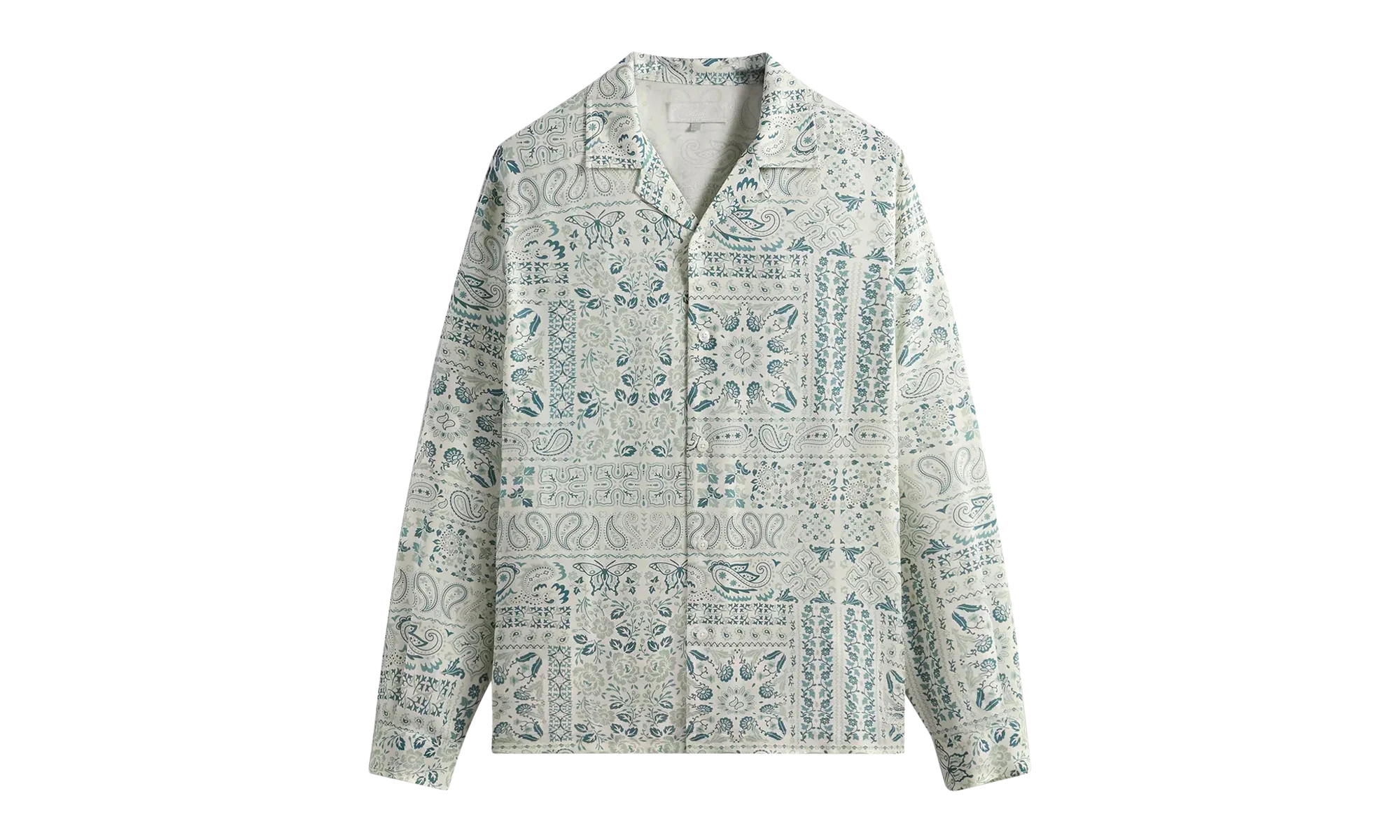 Lyocell Long-Sleeve Thompson Camp Collar Shirt "Tranquility" KHM032009 341