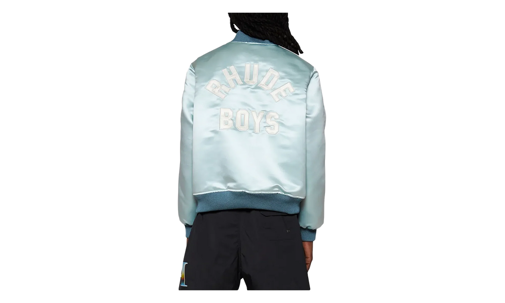 Boys 02 Satin Bomber Jacket "Mint / Cream" RHPS24JA09497136 MCR