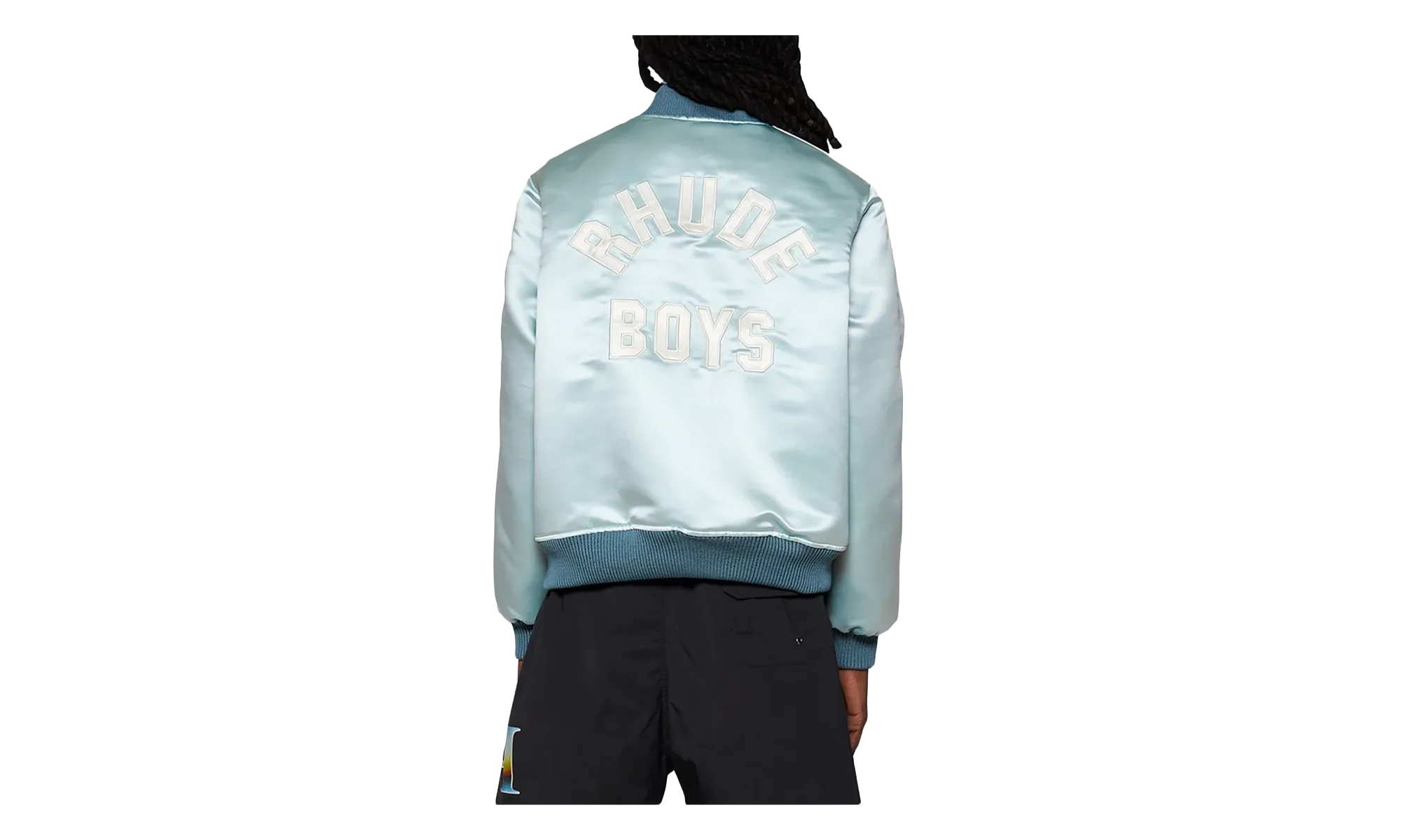 Boys 02 Satin Bomber Jacket "Mint / Cream" RHPS24JA09497136 MCR