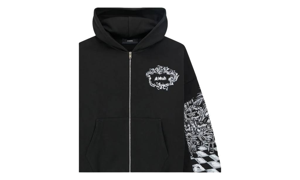 Chateau Sketch Zip-Up Hoodie "Black" AMTOJR1099 001
