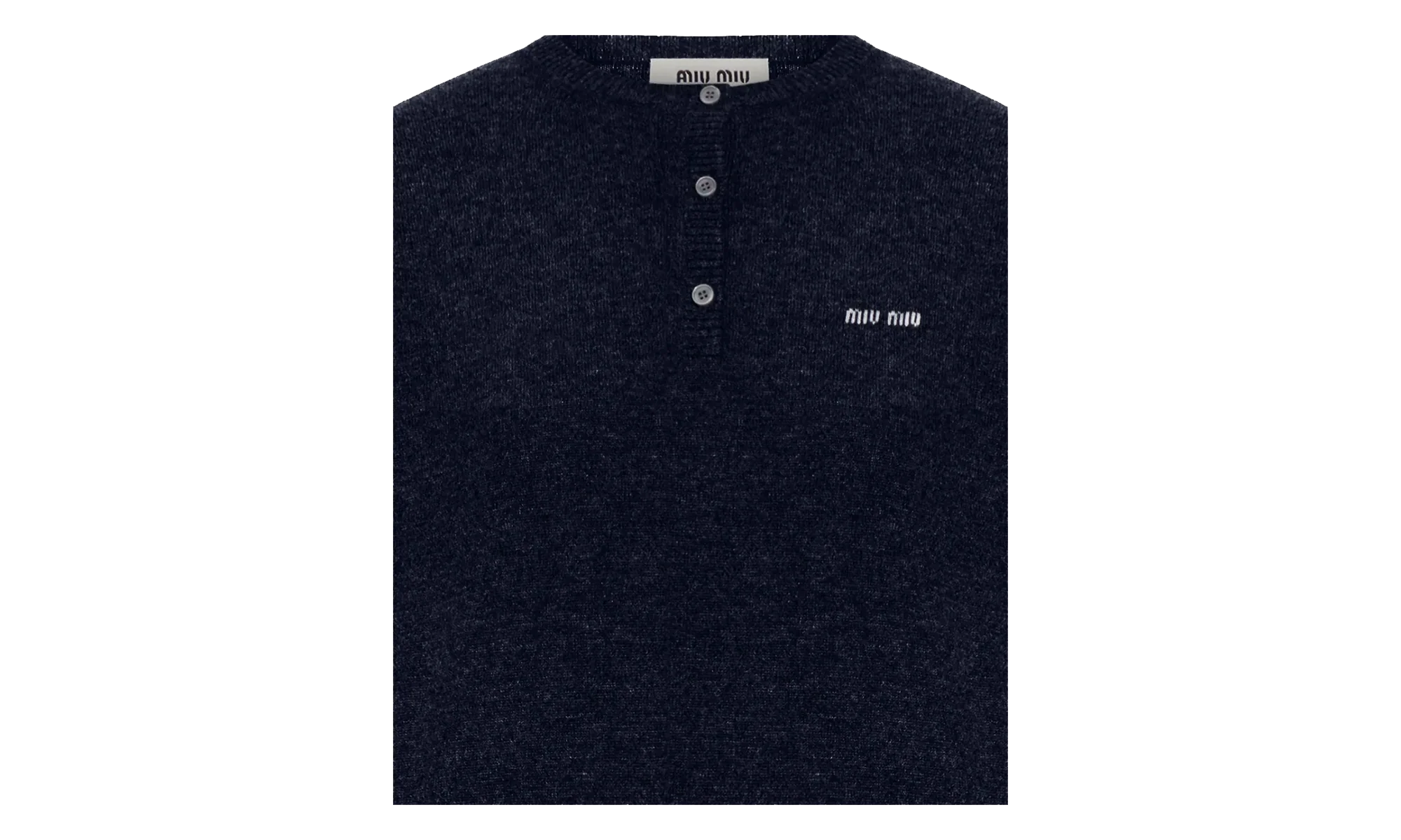 Cashmere 3-Button Crewneck Sweater WMNS "Blue" MML02M S OOO 13S1 F0008