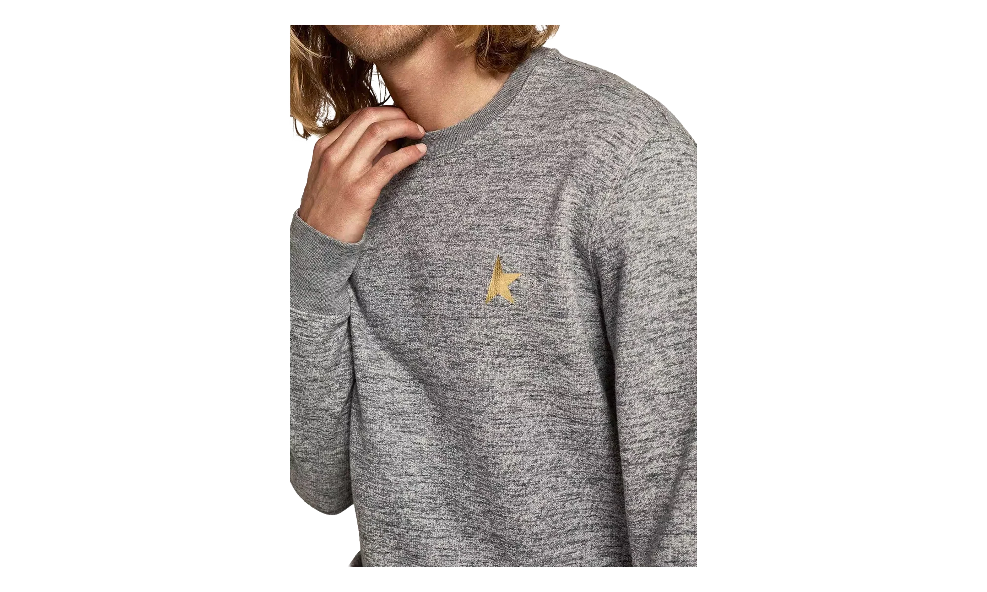 Archibald Star Collection Sweatshirt "Medium Grey Melange / Gold" GMP01223.P000522.60311