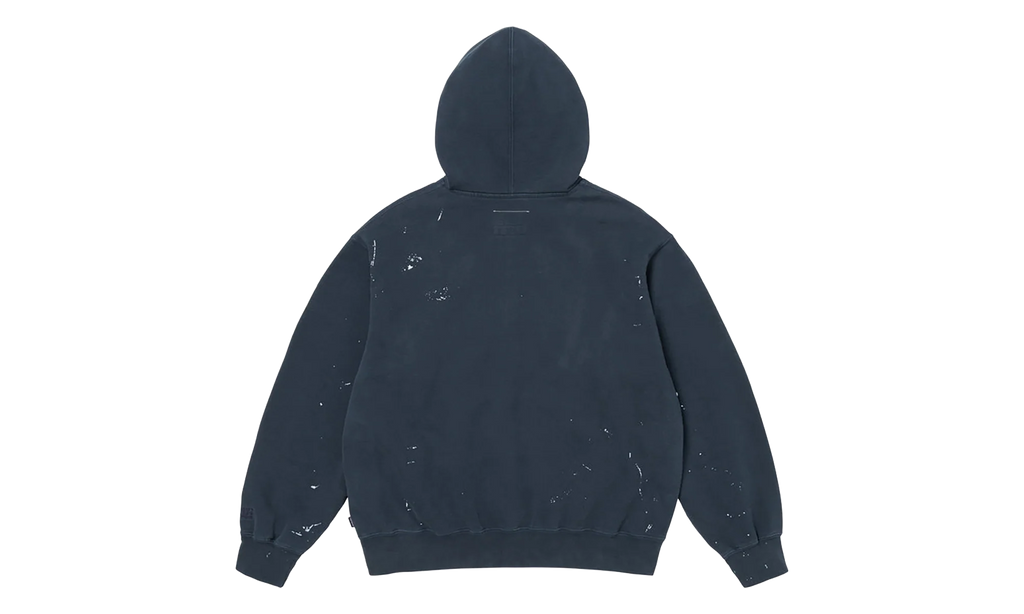 MM6 Maison Margiela Box Logo Zip Up Sweatshirt "SS26 - Navy" SU27170