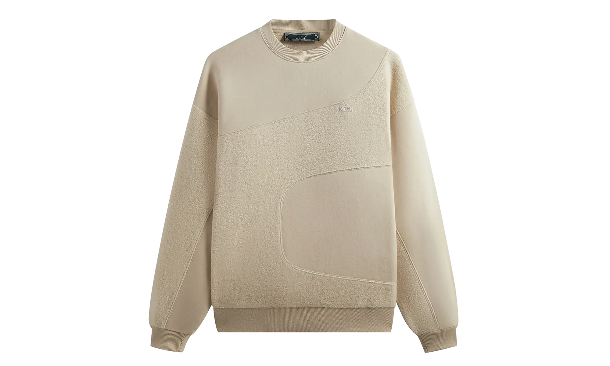 Curved Seam Madison Crewneck "Beige" KHM031531 262