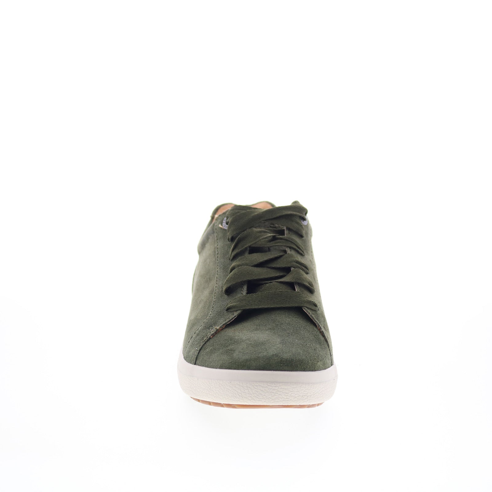 Aetrex Courtney CA104 Womens Green Suede Lace Up Lifestyle Sneakers Shoes