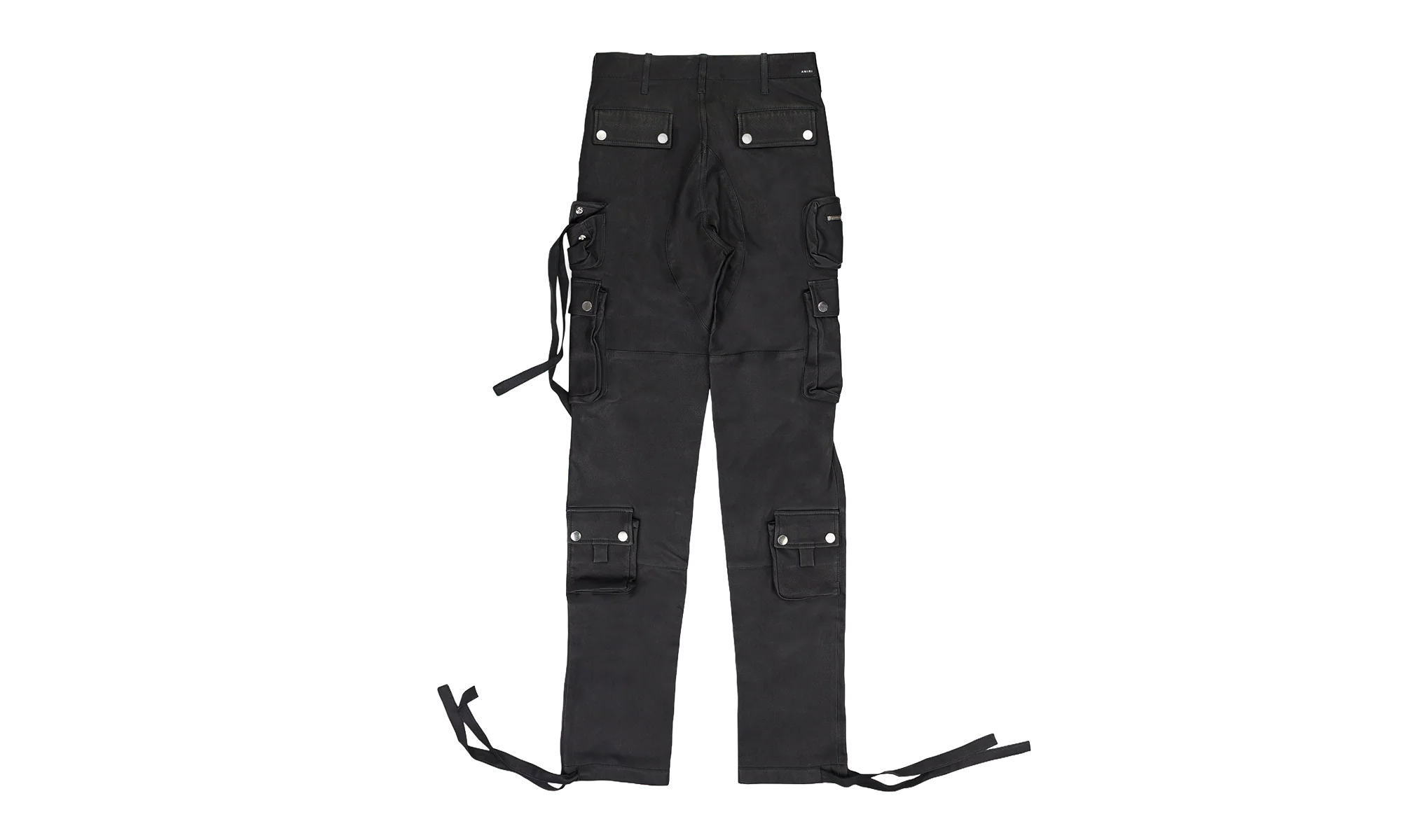 Tactical Leather Cargo Pants "Black" PS22MLP003_Black