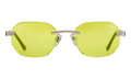 Hustler Rimless Drill Mount 24KT "White Gold / Citrus Yellow" DMHU2 0038 42D3
