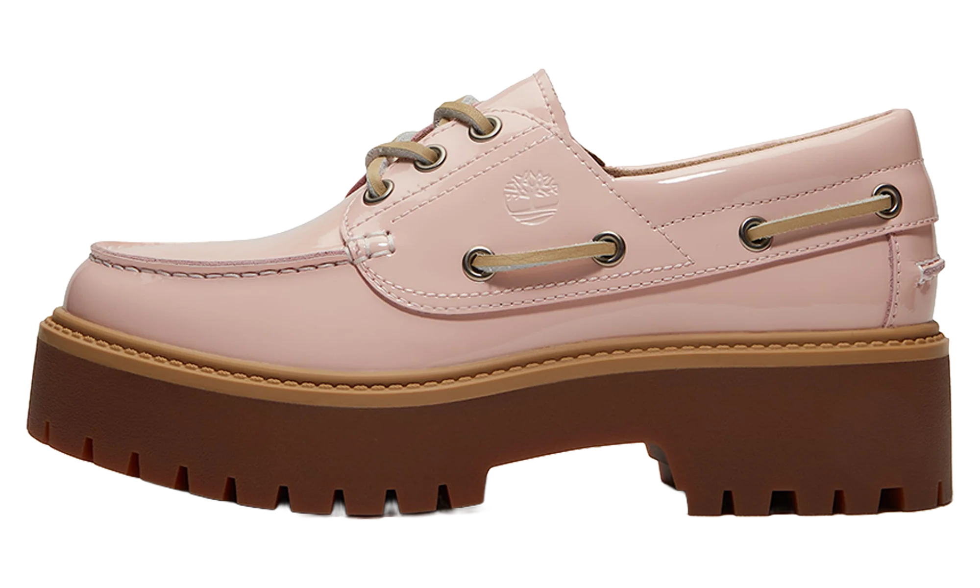 Stone Street Platform Boat WMNS "Light Pink Patent Leather" TB0A2GVFA5H