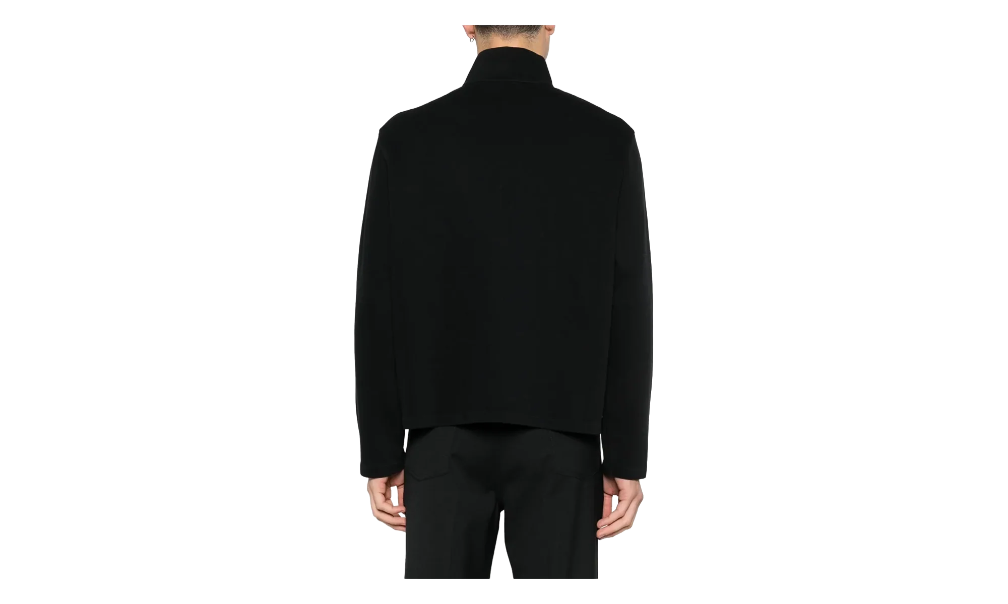 Shrunken Full Zip Jacket "Black" M2266SBA