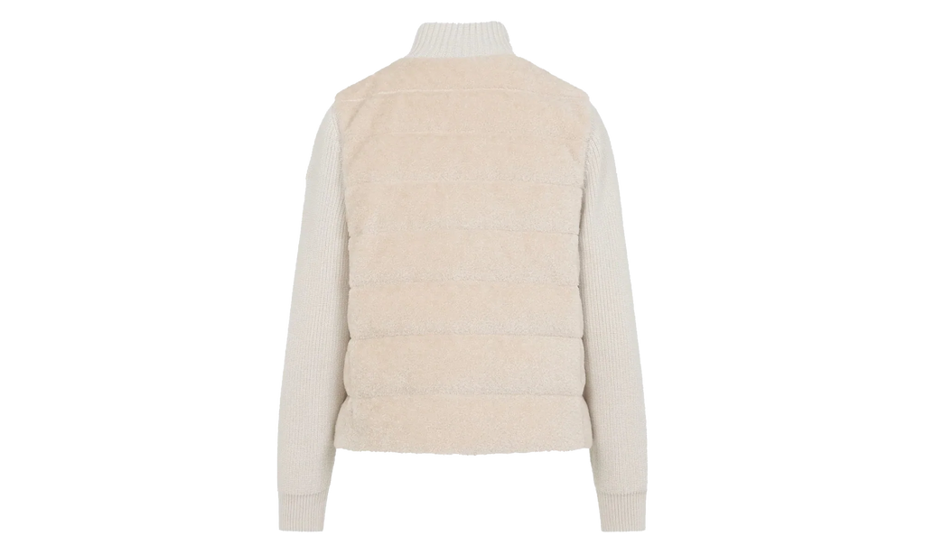 Stand Up Collar Zip Up Cardigan WMNS "White" MON53