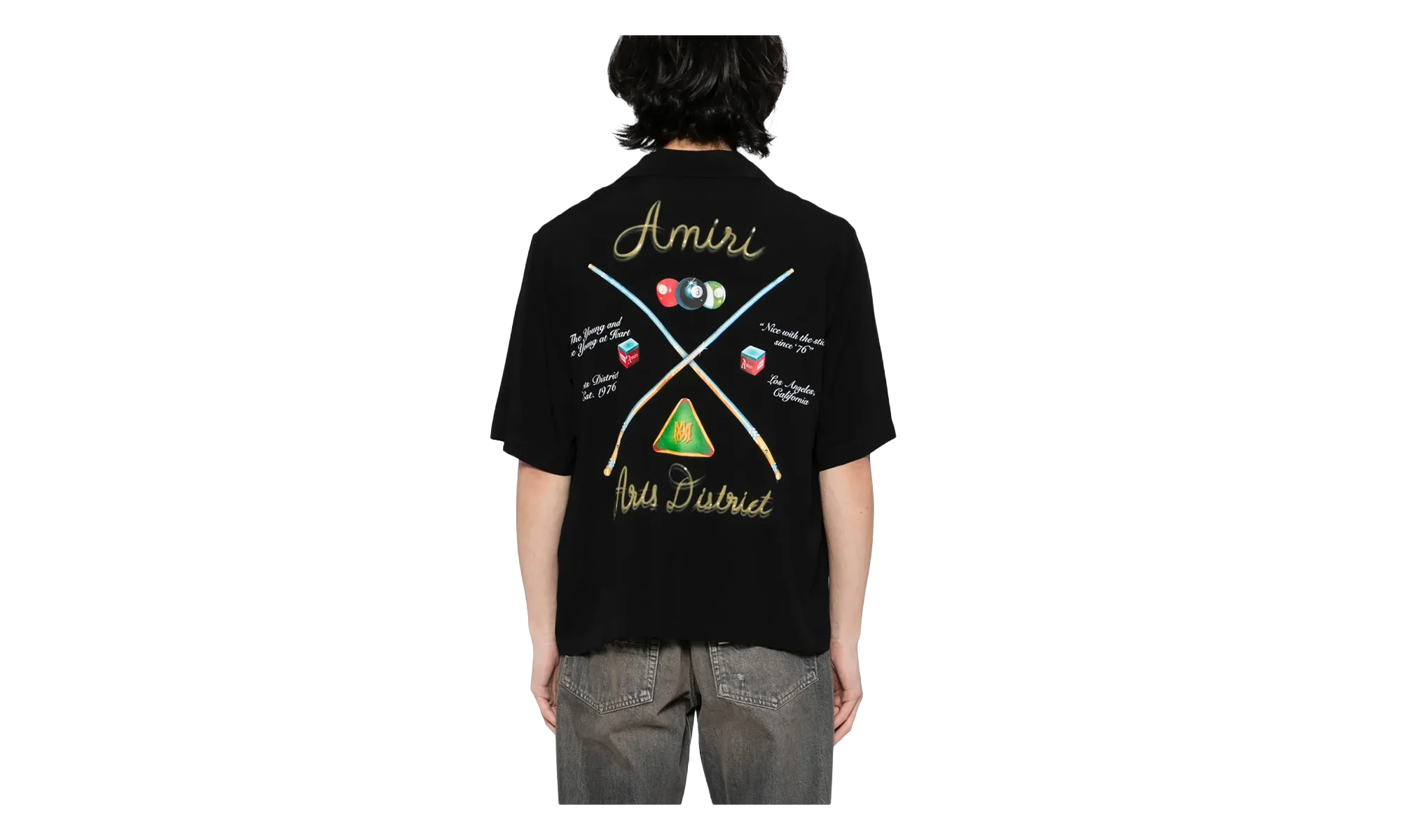 Pool Cue Bowling Shirt "Black" AMSTCA1078 001