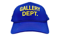 Logo Trucker Hat (4 G Patch Custom) "Blue Yellow" Qw