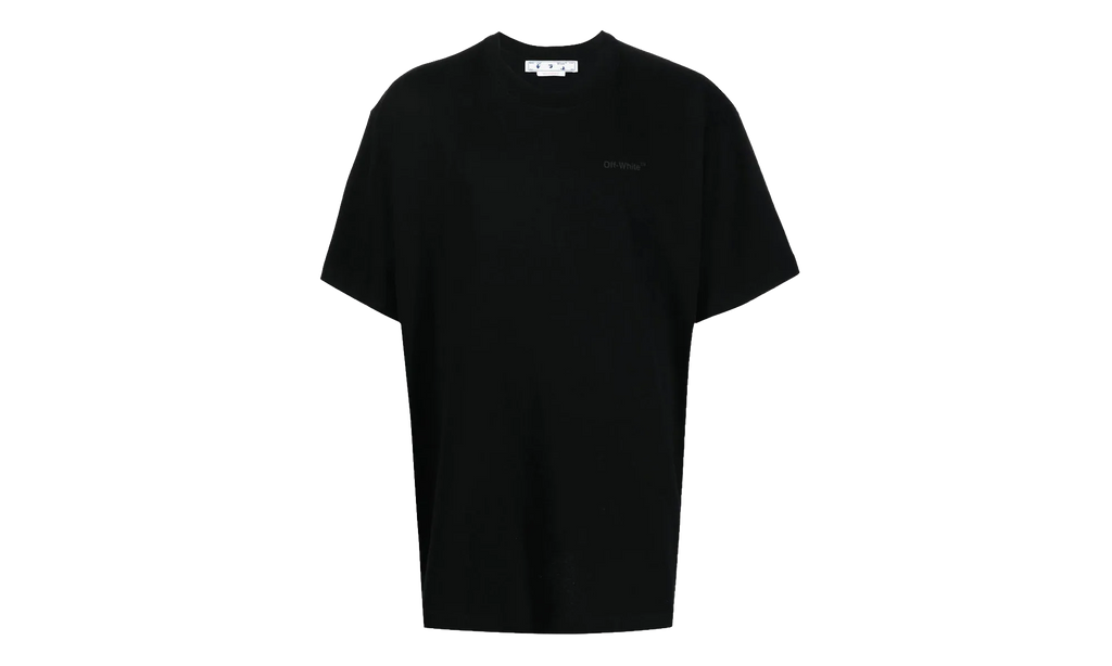 Diag Tab Over Short-Sleeve Tee "Black / Black" OMAA038C99JER0041010