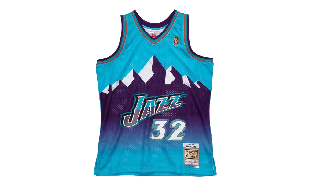 NBA Karl Malone Reload Swingman Jersey "1996 Utah Jazz - Blue" SMJYCP19271 UJABLUE96KMA