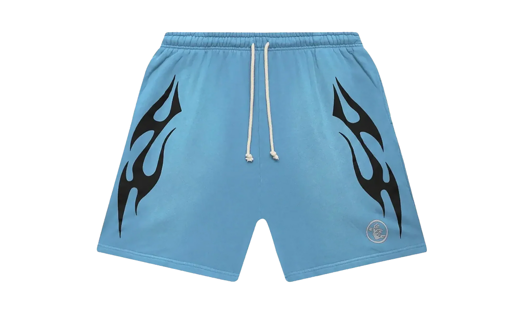 Flame Shorts "Baby Blue / Black" HSR092