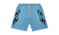 Flame Shorts "Baby Blue / Black" HSR092