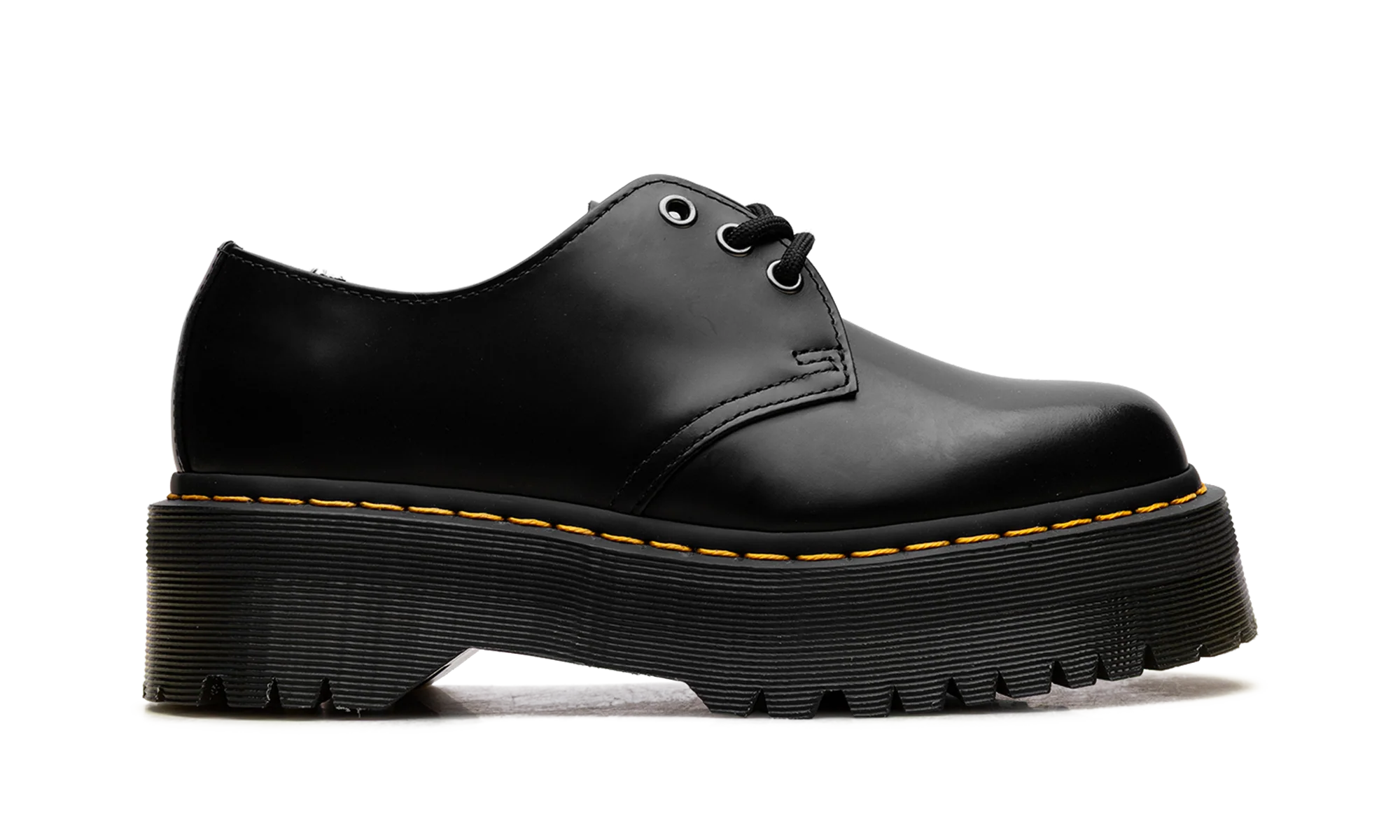 1461 Quad Polished Smooth Leather Derby "Black" 25567001