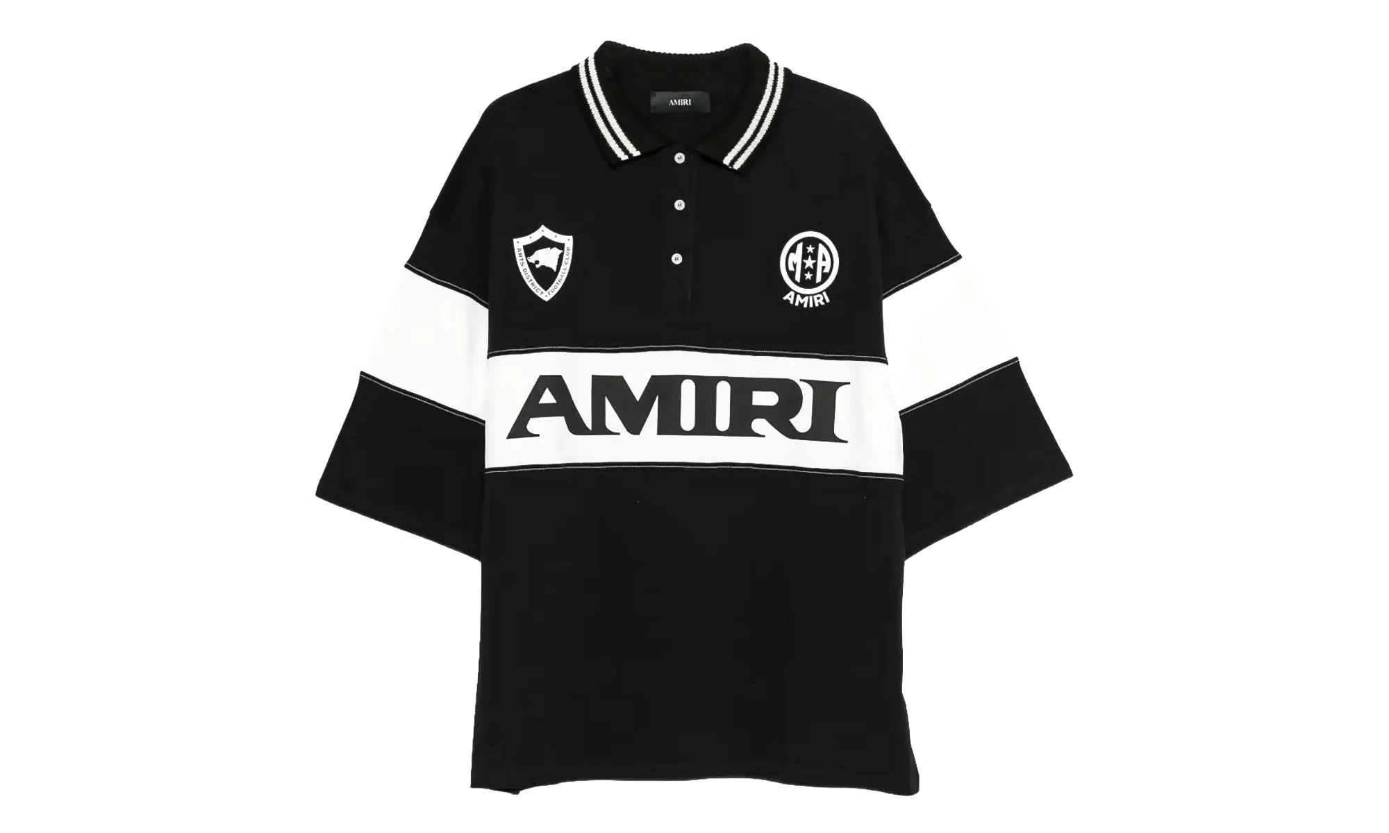 Sport Oversized Polo "Black" AMTOJR1003 001