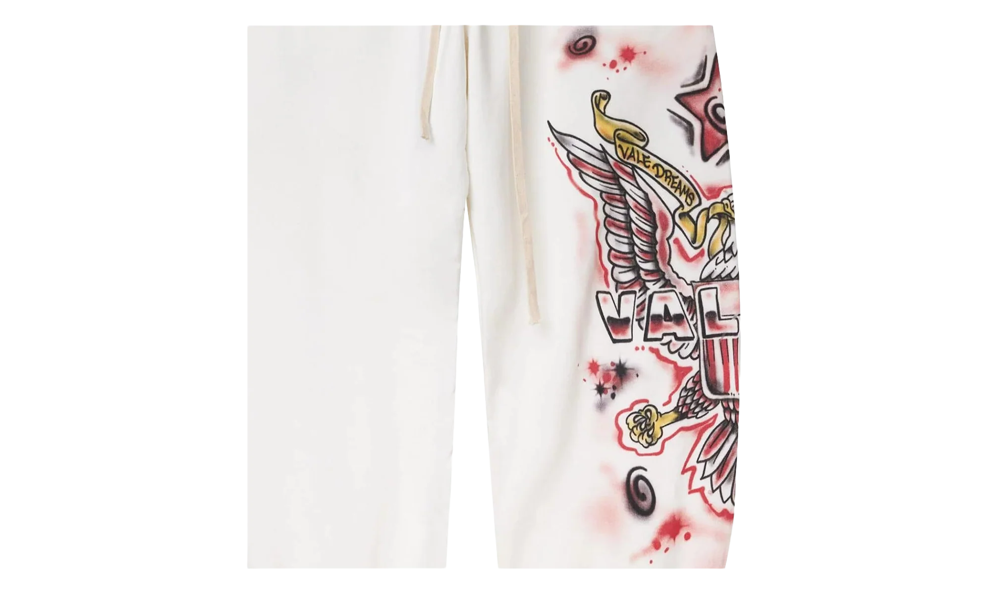 FLAG SWEATPANTS "White" VAL125