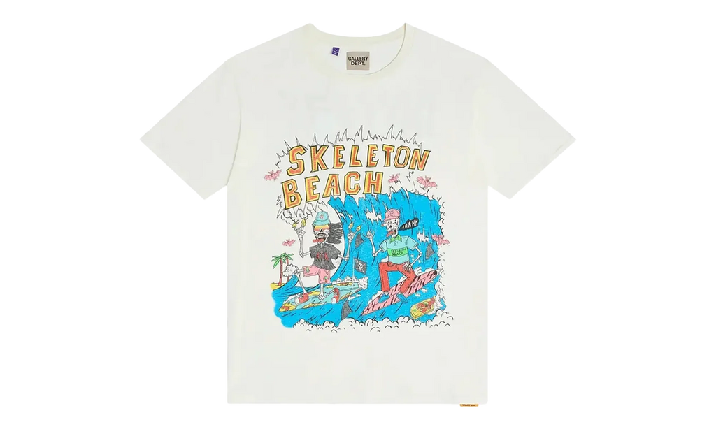 Skeleton Beach Surf Tee "Light Archival White" GD054