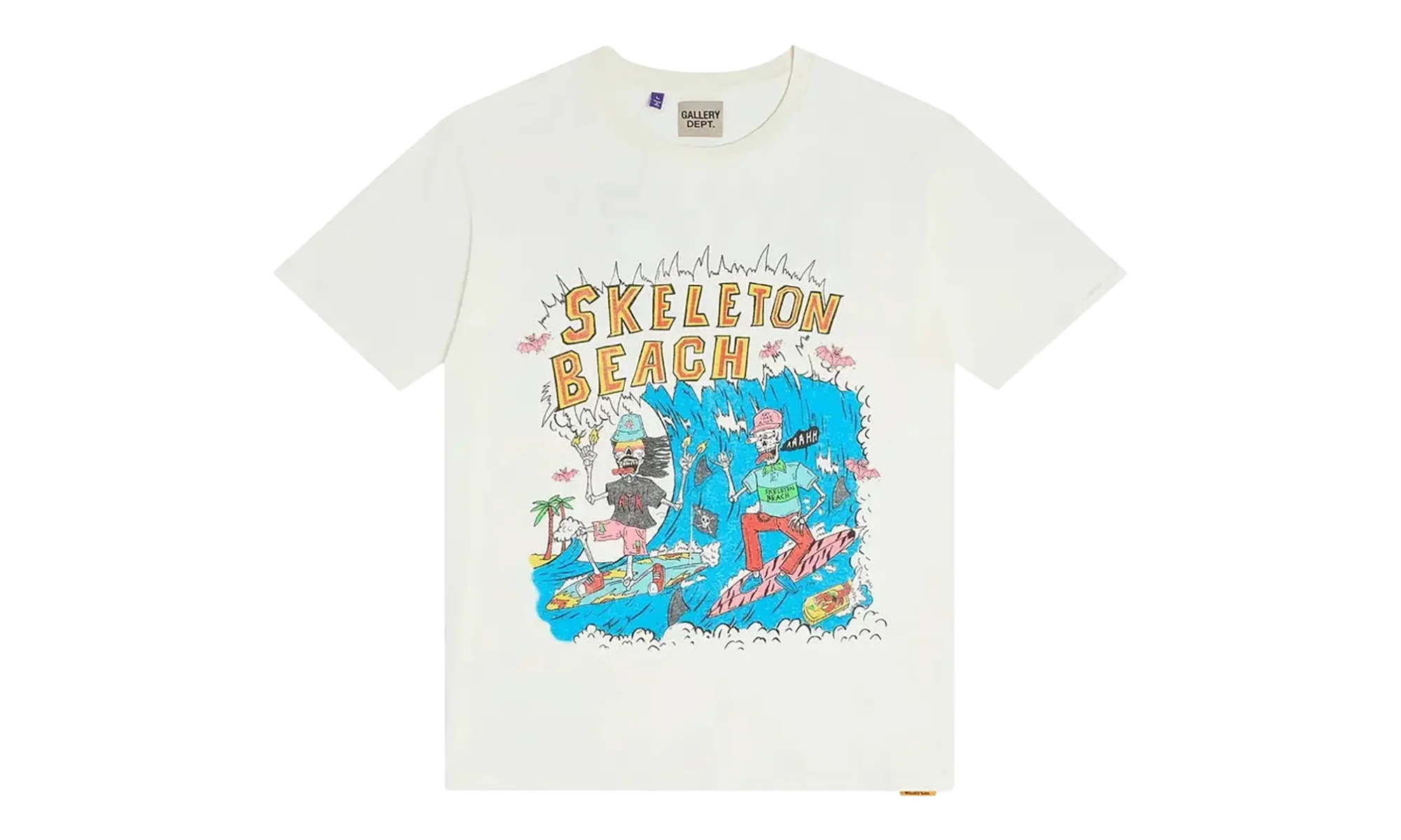 Skeleton Beach Surf Tee "Light Archival White" GD054
