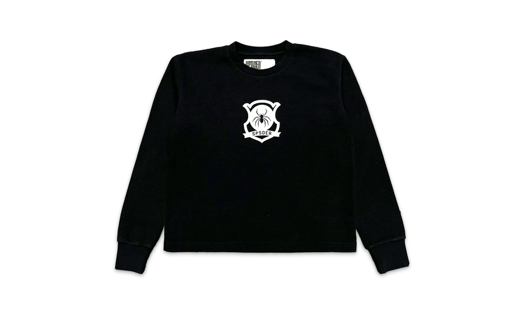 Waffle Knit Top "Black" SP5der261