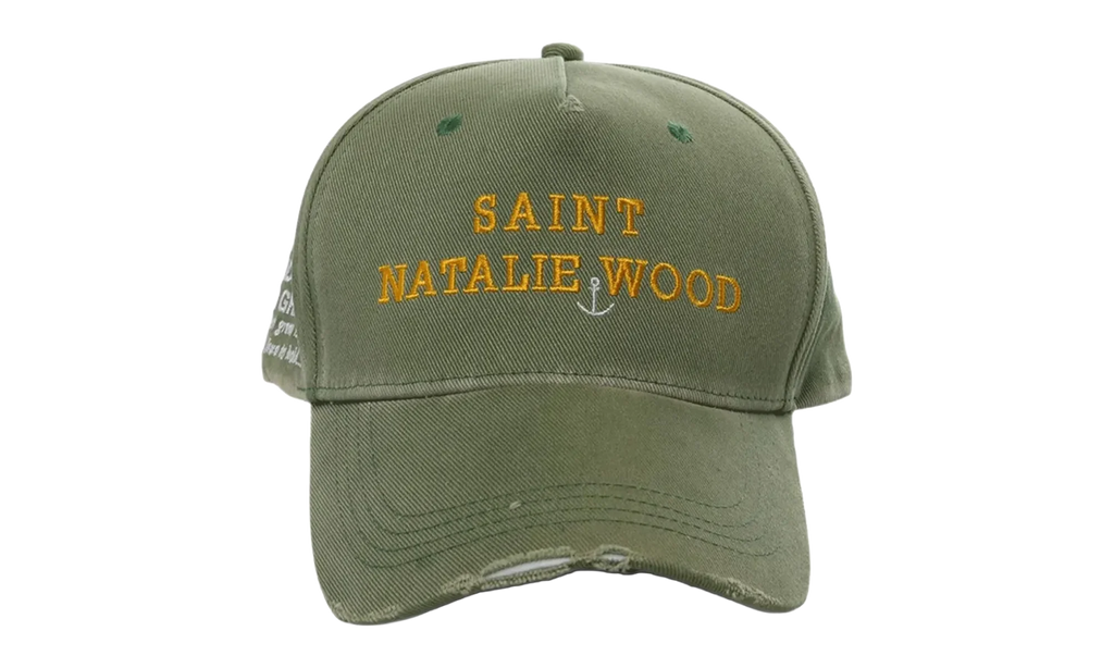 Saint Natalie Wood Paint Hat "Green" 4U001Q3016GRN