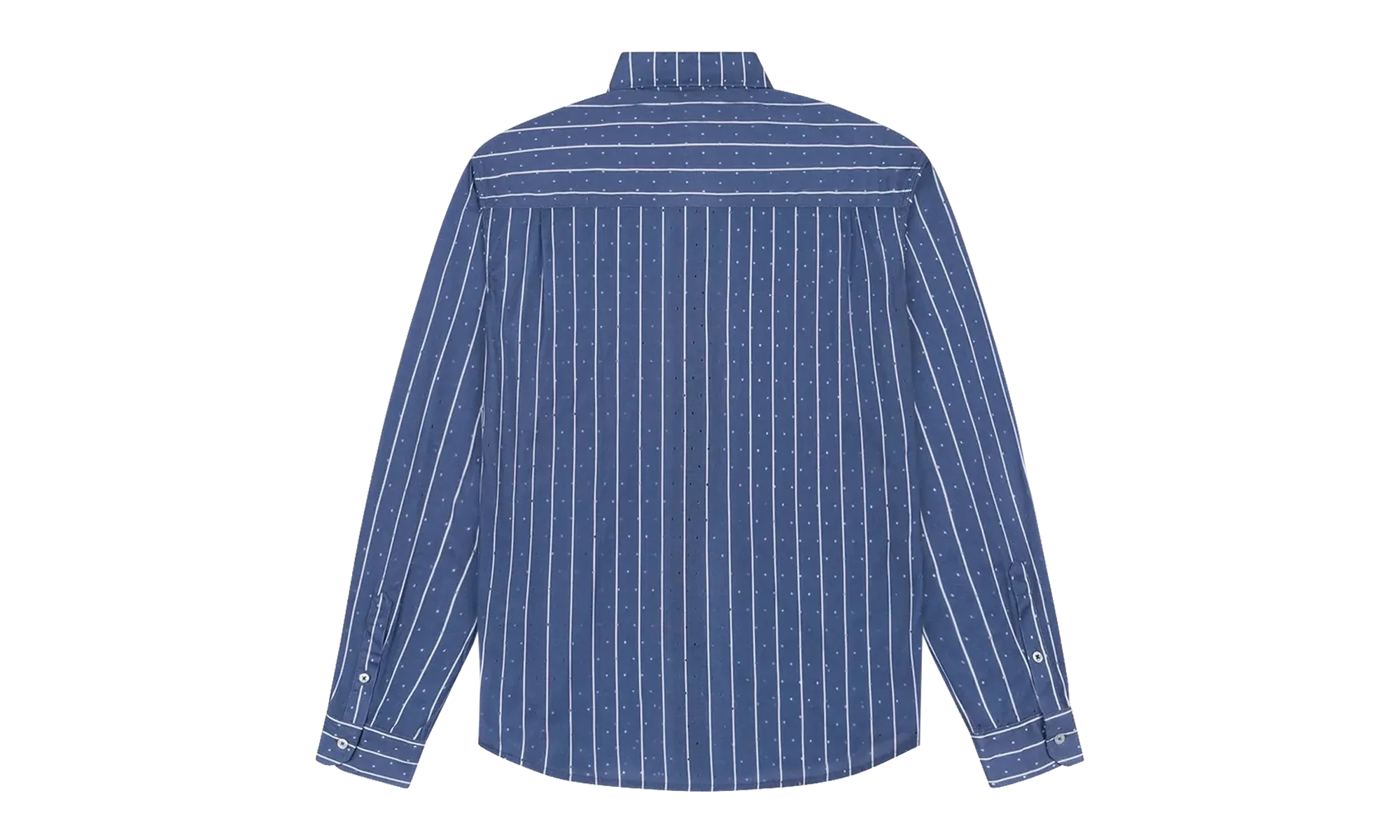 Coach Oxford Mesh Button Up Shirt "Blue" DT597