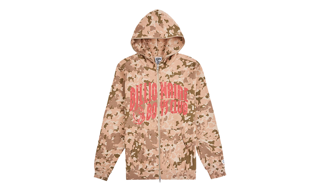 Camo Zip-Up Hoodie "Doeskin" 861 2300 DOE