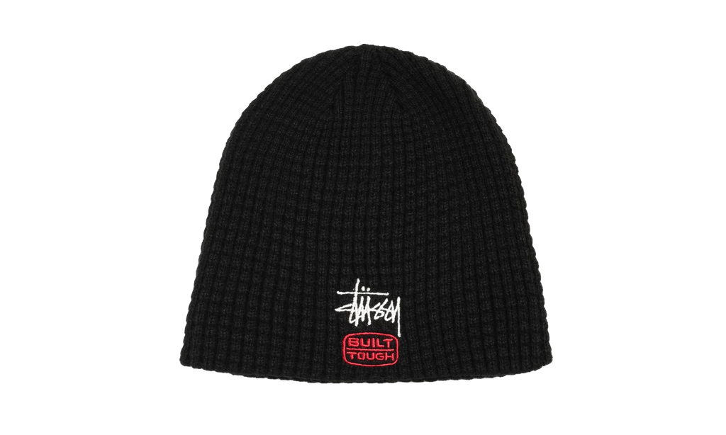 WAFFLE BUILT TOUGH SKULLCAP "Black" STUS341