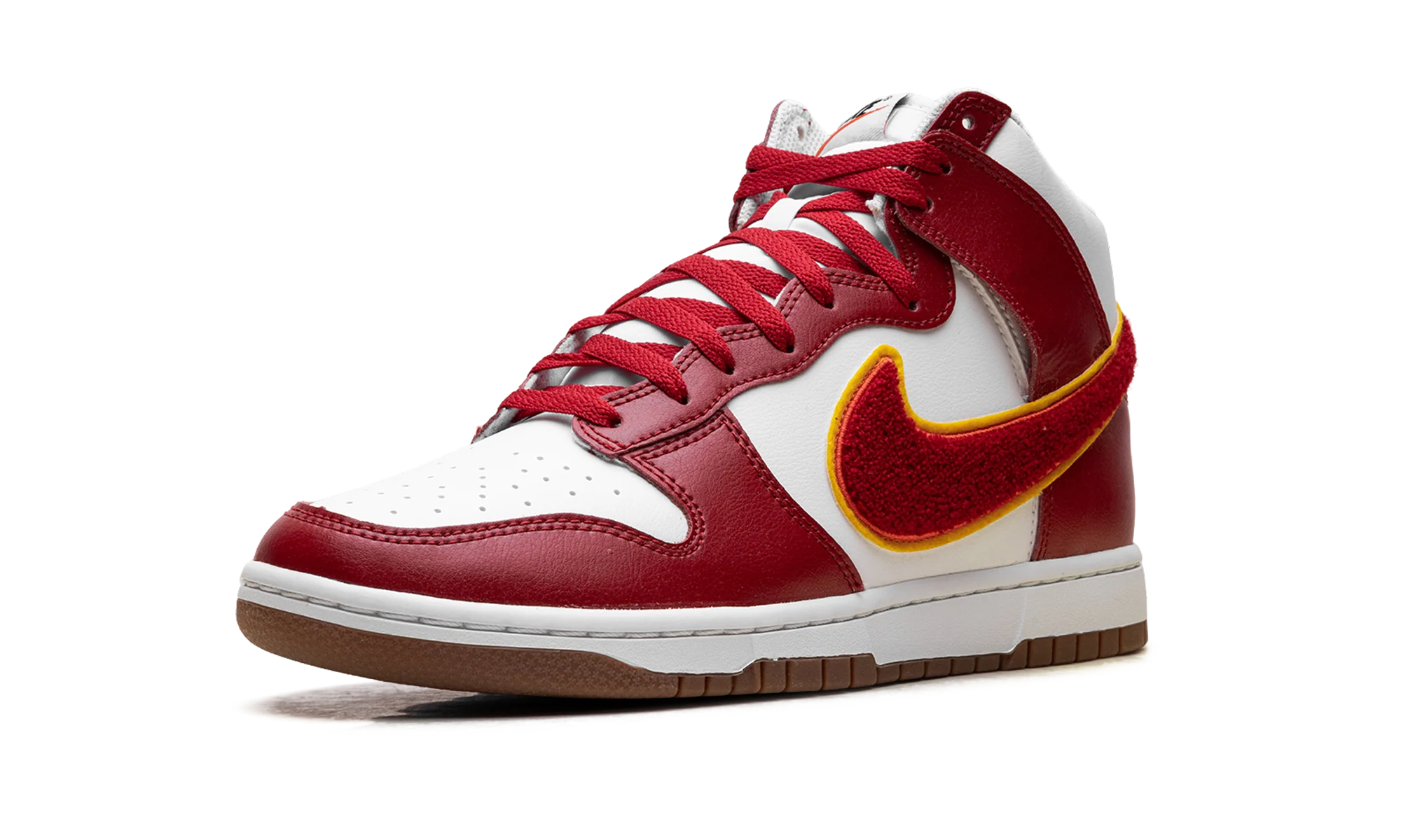 Dunk High "Chenille Swoosh White Gym Red" DR8805 101