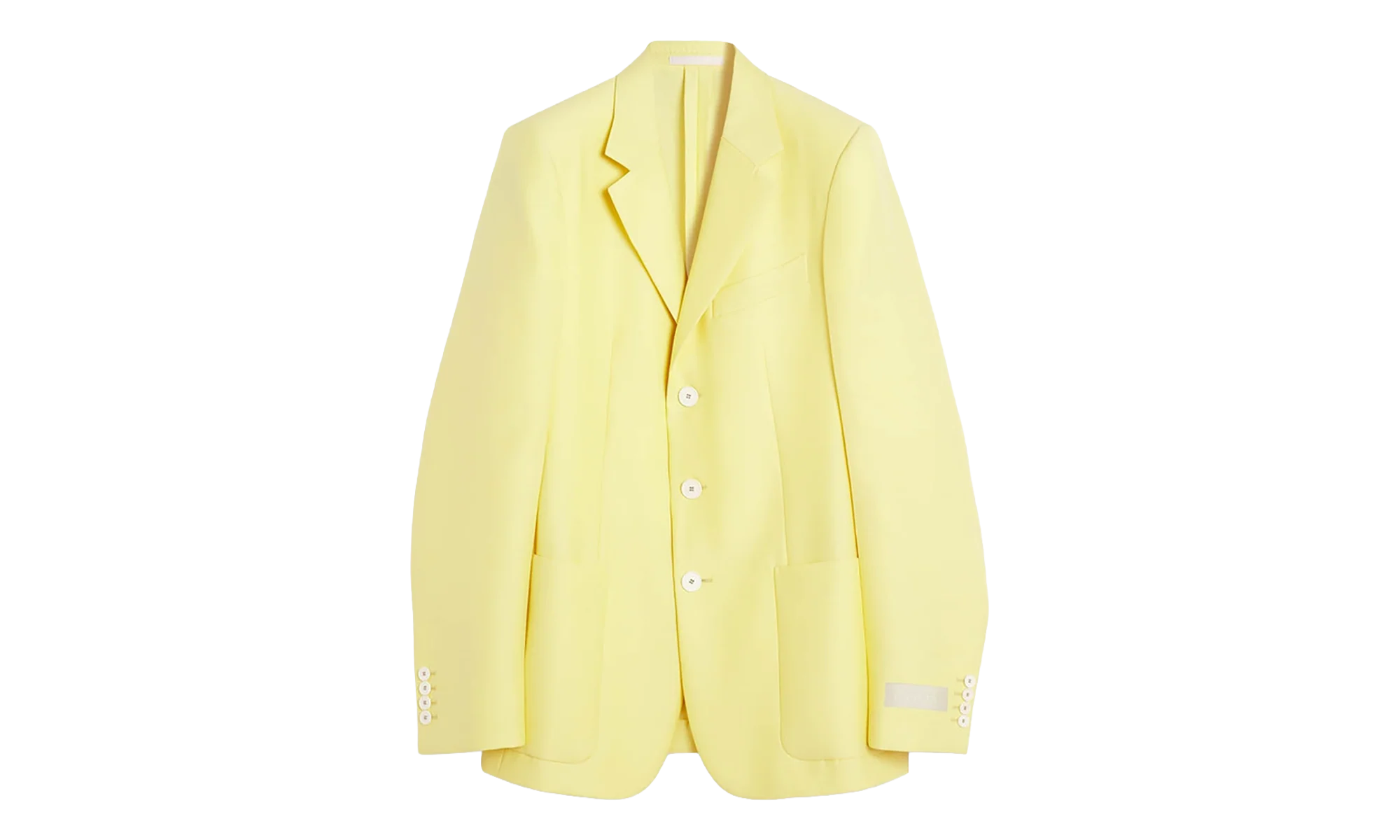 SILK WOOL SINGLE-BREASTED JACKET "YELLOW" RM JA0008 4496 E23 810