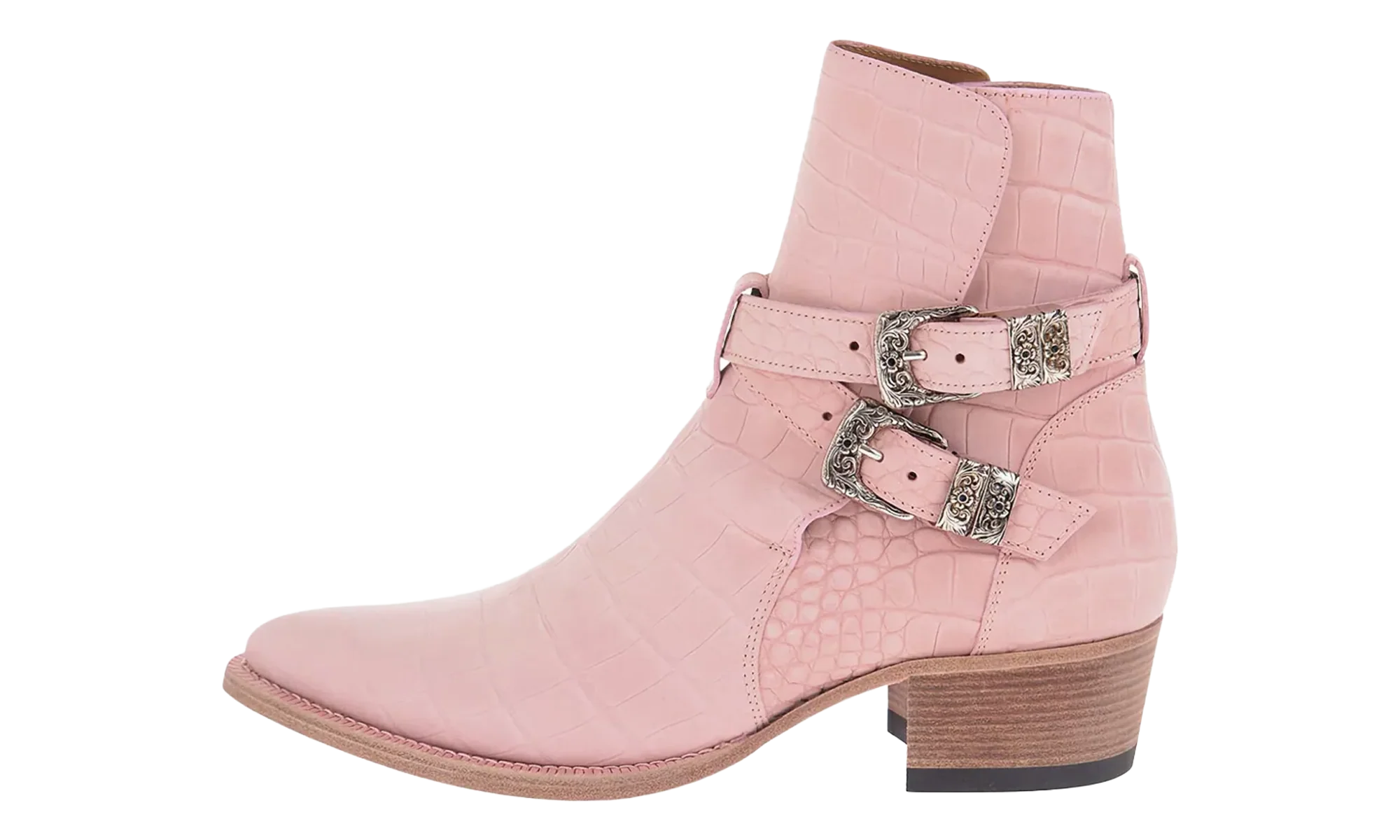 Croc Embossed Jodhpur Boots "Salmon" Y0F20425CN SAL