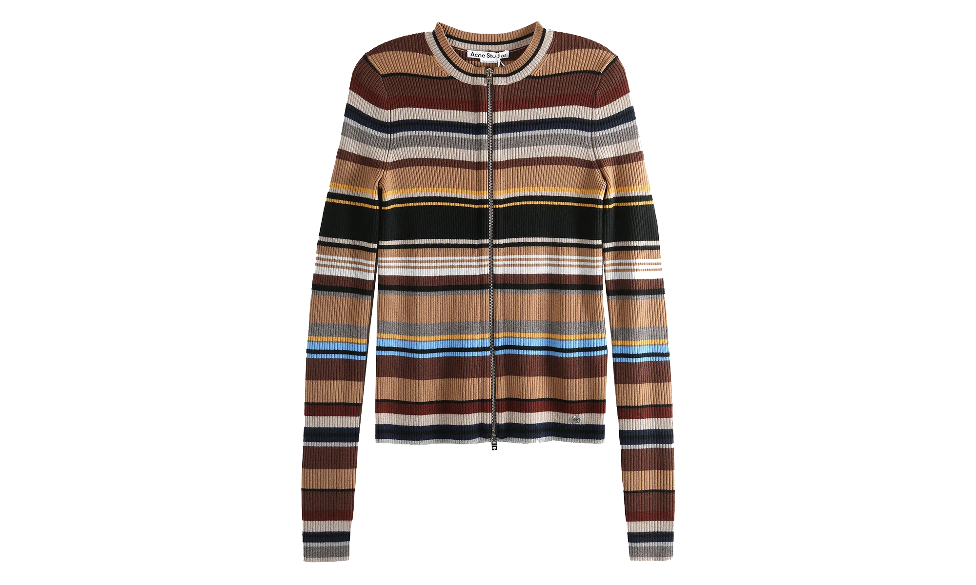 Striped Wool Cardigan WMNS "Multicolor / Brown" RW WN KNIT000009 MULTI BROWN