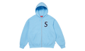 Devil S Logo Zip Up Hooded Sweatshirt "SS26- Light Blue" SU27310