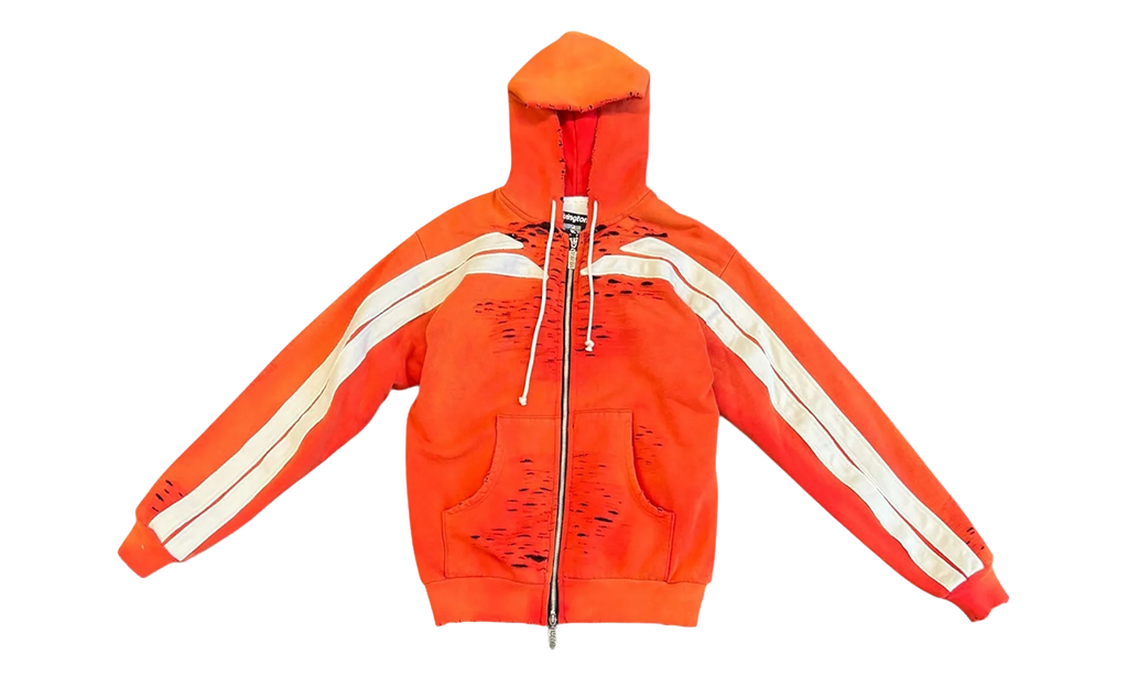 Apocrypha Pious Zip-Up Hoodie "Orange" APOC ZH44