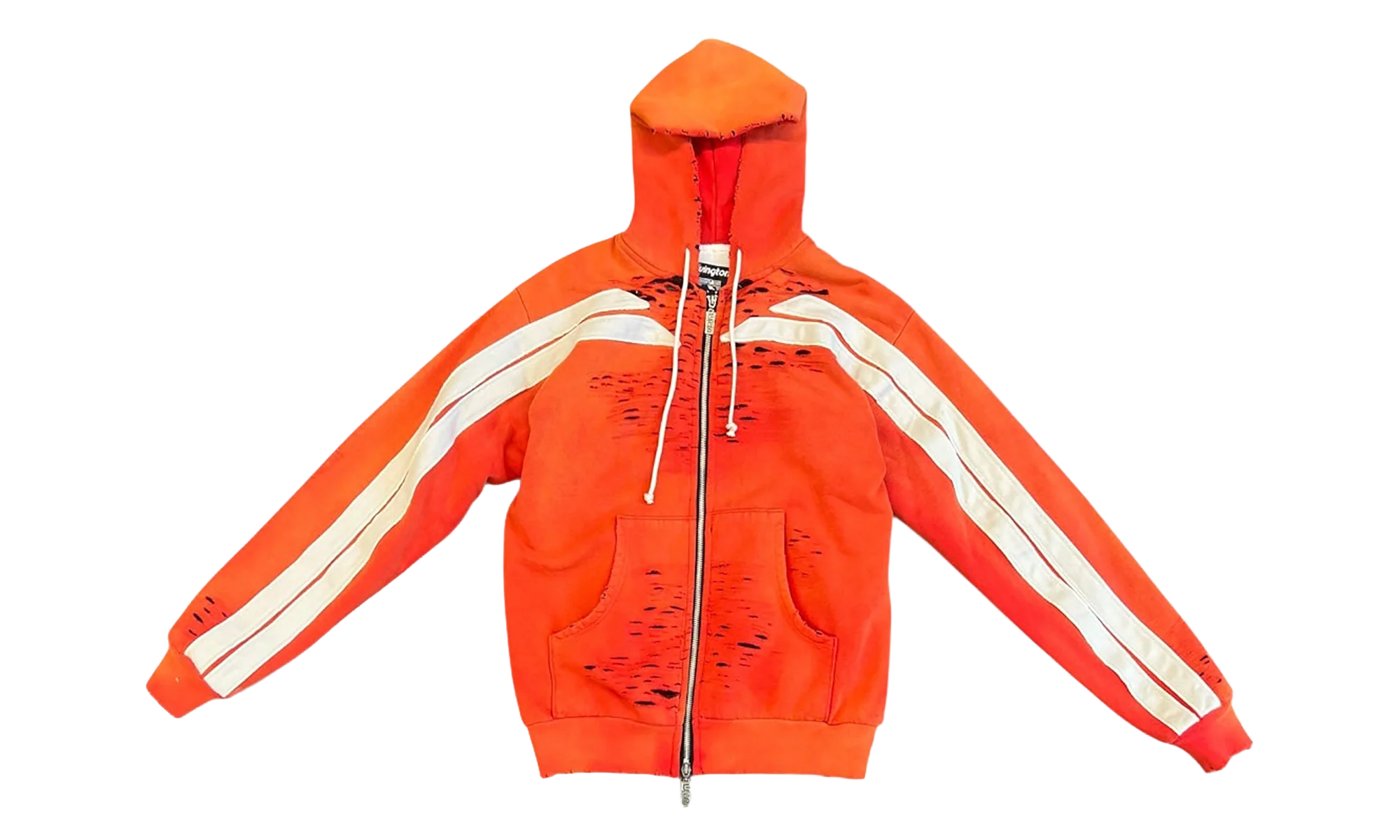 Apocrypha Pious Zip-Up Hoodie "Orange" APOC ZH44