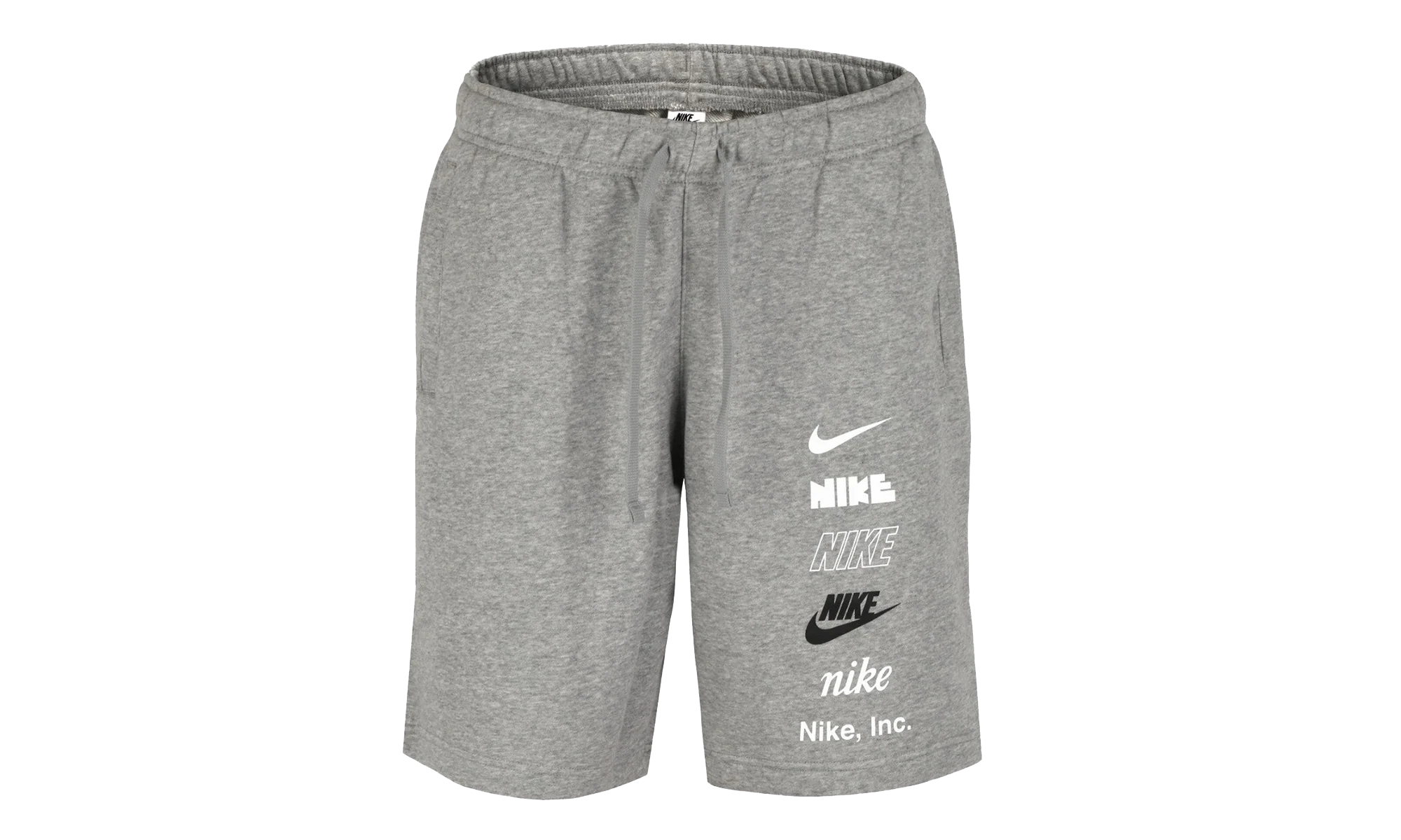 Club+ French Terry Multi-Logo Shorts "Dark Grey Heather" FB8830 063