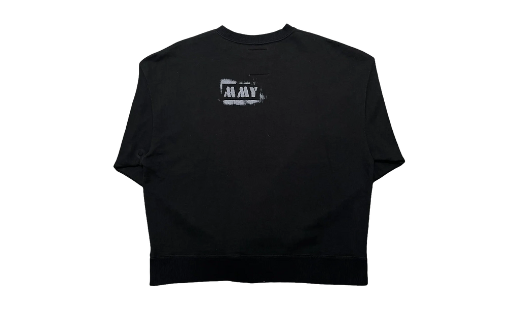Smiley Face Crew Sweatshirt "Black" A09PO713 BLACK