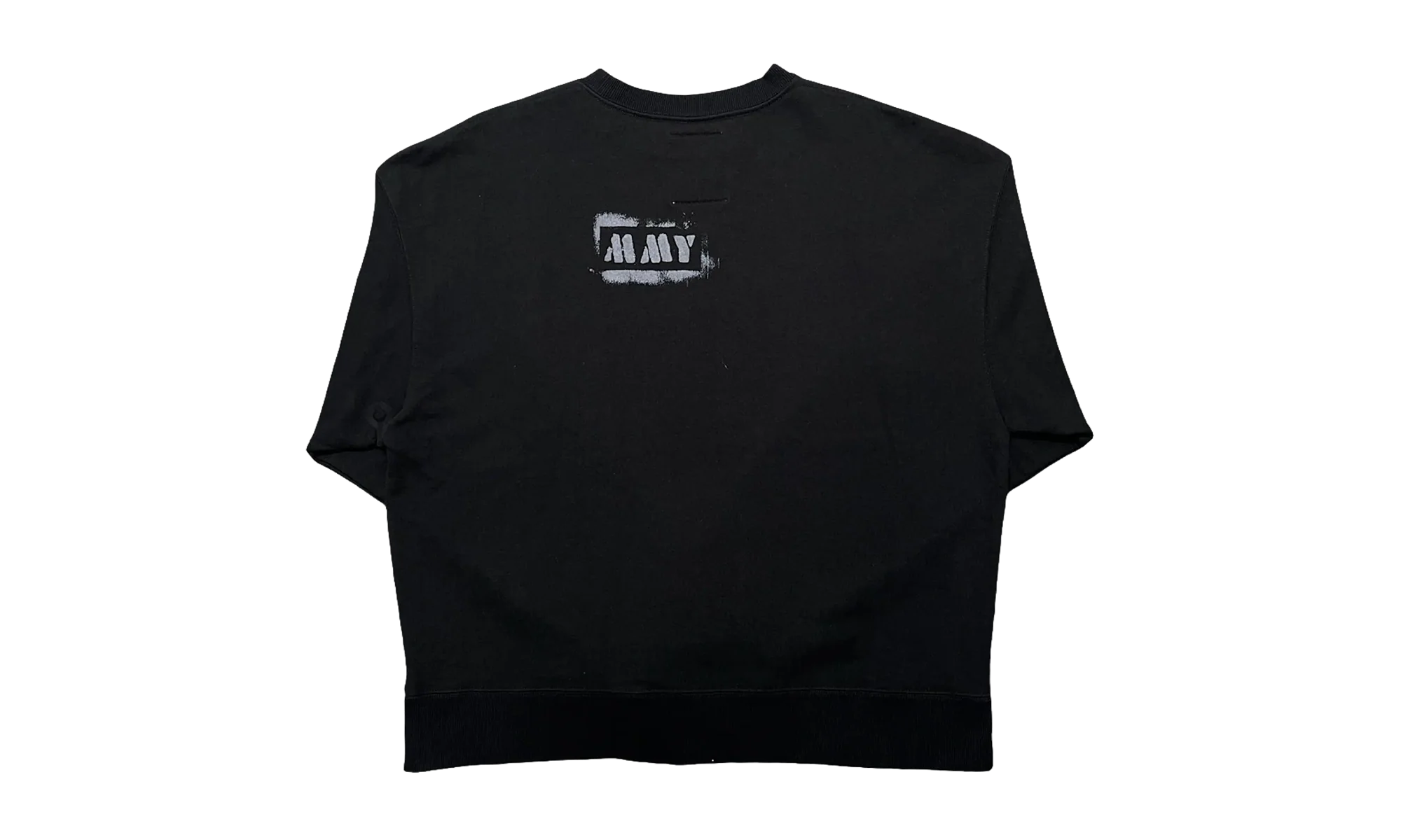 Smiley Face Crew Sweatshirt "Black" A09PO713 BLACK