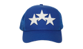 Three Star Trucker Snapback Cap "Blue / White" MAH002 466