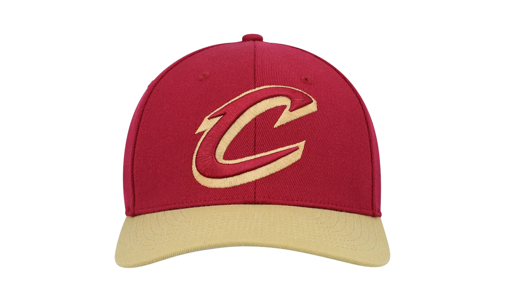 NBA Team 2 Tone 2.0 Stretch Snapback Cap "Cleveland Cavaliers - Red / Gold" HHSS3265 CCAYYPPPRDGD