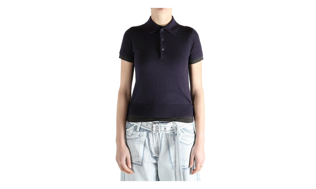 Polo Knit Shirt WMNS "Purple Brown" FN WN KNIT000967 PURPLE BROWN