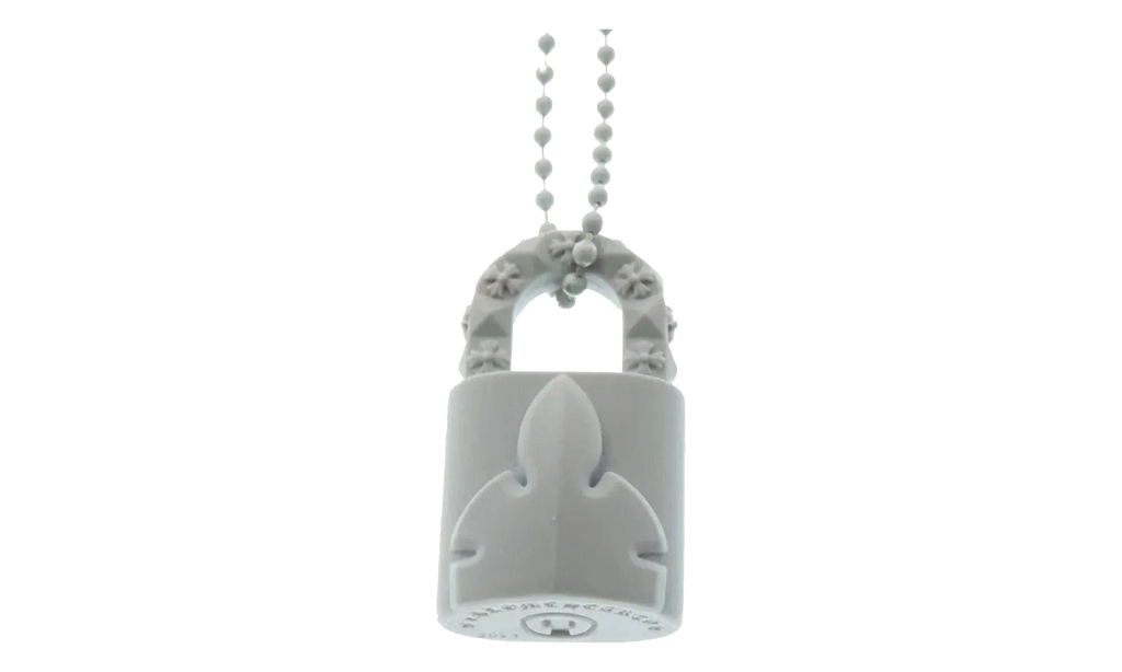 Silichrome Lock Necklace "White" CHRM1047