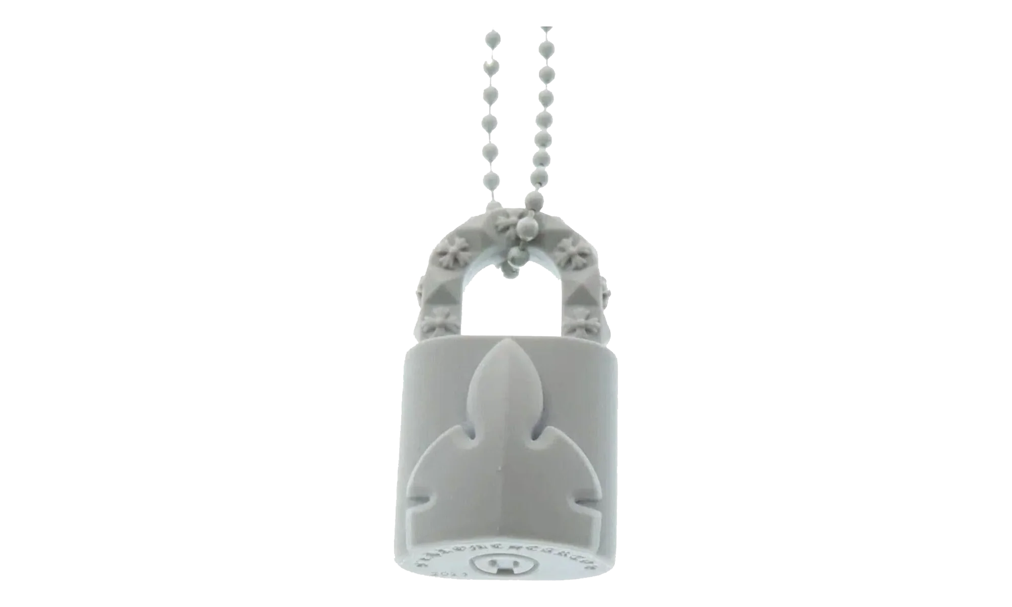 Silichrome Lock Necklace "White" CHRM1047