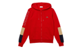 Fleece Zip-Up Hoodie "Red / Beige / Navy" SH6885 51 1FU