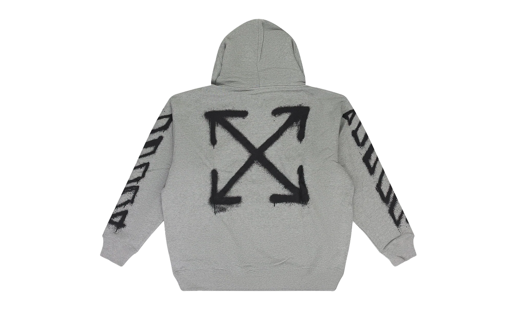 Spray Can Arrow Hoodie "Grey" OFW-MHDS-0209