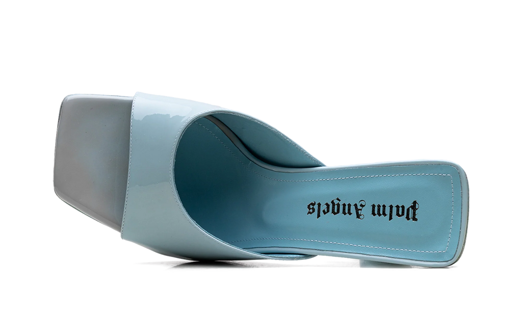 Mule Leather Heels WMNS "Blue" PWIJ003S23LEA0014000